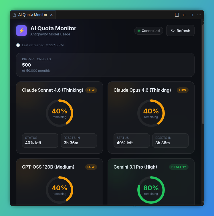 AI Quota Monitor